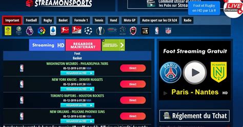 streaming sport gratuit direct.